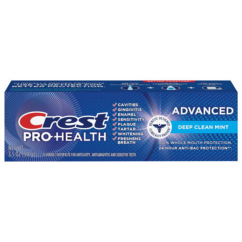 Crest Advanced Fluoride Deep Clean Mint Toothpaste - 3.5 Ounce