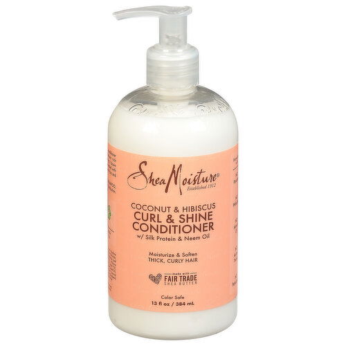 Shea Moisture Conditioner, Curl & Shine, Coconut & Hibiscus