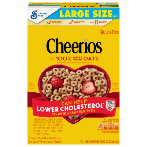 Cheerios Gluten Free Cereal Large Size - 12 Ounce