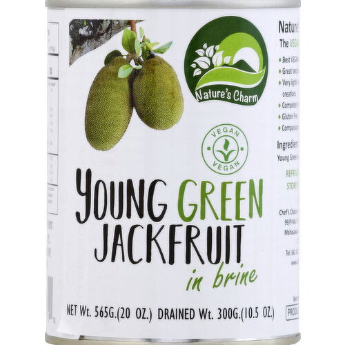 Nature's Charm Jackfruit, Young Green, in Brine - 20 Ounce