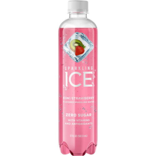 Sparkling Ice Sparkling Water, Zero Sugar, Kiwi Strawberry Flavored