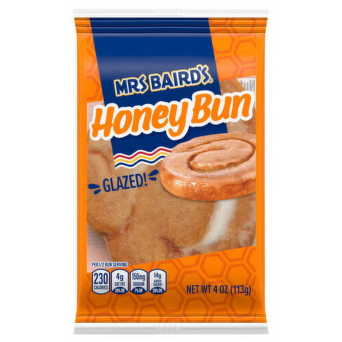 Mrs Baird's Honey Bun, Glazed