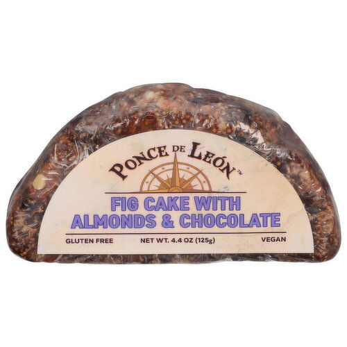 Ponce De Leon Fig Cake, with Almonds & Chocolate, Gluten Free