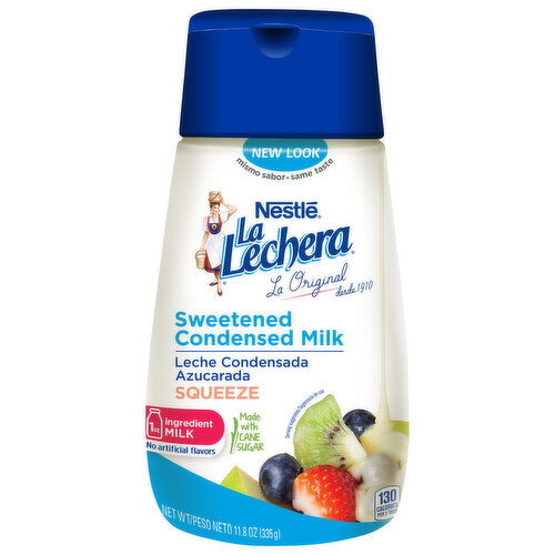 La Lechera Condensed Milk, Sweetened, Squeeze