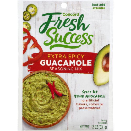 Concord Foods Seasoning Mix, Extra Spicy Guacamole