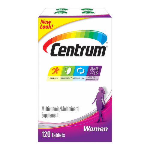 Centrum Multivitamin/Multimineral Supplement, Women, Tablets