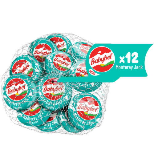 Mini Babybel® Mini Monterey Jack Snack Cheese, 12 Pack