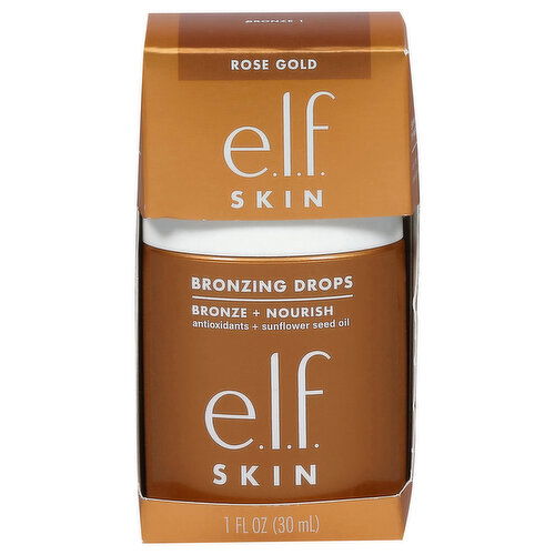 e.l.f. Bronzing Drops, Rose Gold - 1 Fluid Ounce
