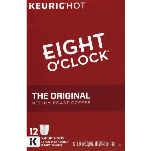 EIGHT O CLOCK Coffee, Medium Roast, The Original, K-Cup Pods