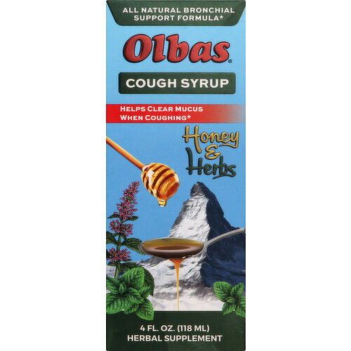 Olbas Cough Syrup, Honey & Herbs