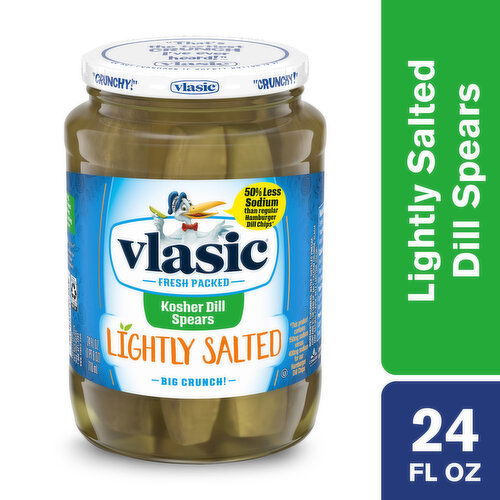 Vlasic Lightly Salted Kosher Dill Pickle Spears