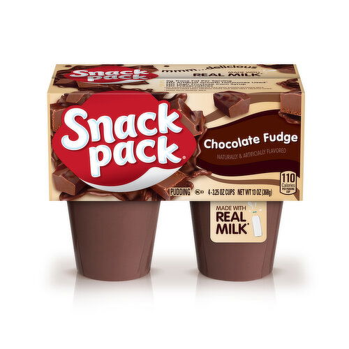 Snack Pack Chocolate Fudge Flavored Pudding - 3.25 Ounce