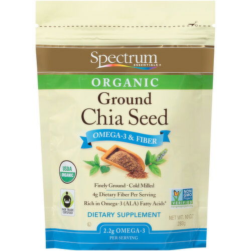 Spectrum Essentials Chia Seed, Organic, Ground