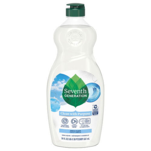 Seventh Generation Dish Liquid, Free & Clear