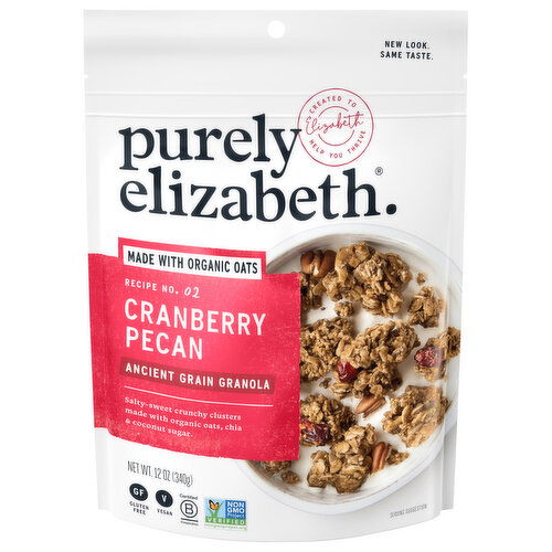 Purely Elizabeth Ancient Grain Granola, Cranberry Pecan