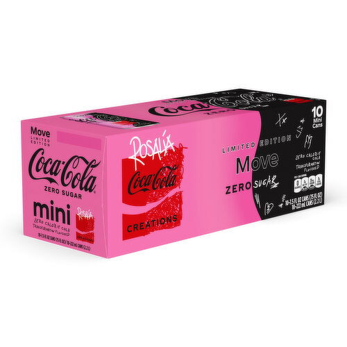 Coca-Cola Zero Sugar  Move Mini Soda Pop Soft Drink