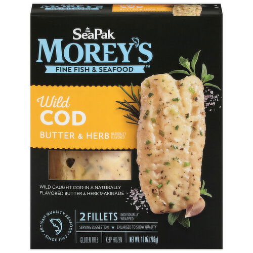 SeaPak Morey's Cod, Wild, Butter & Herb