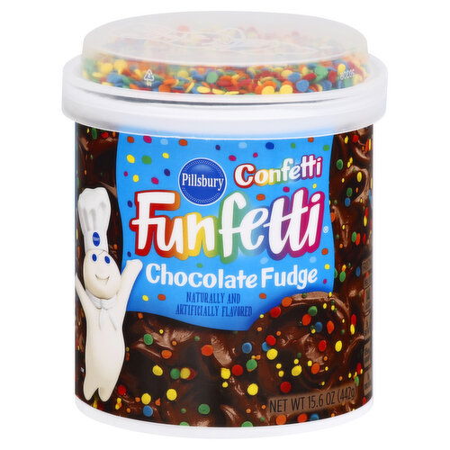 Pillsbury Frosting, Chocolate Fudge, Confetti