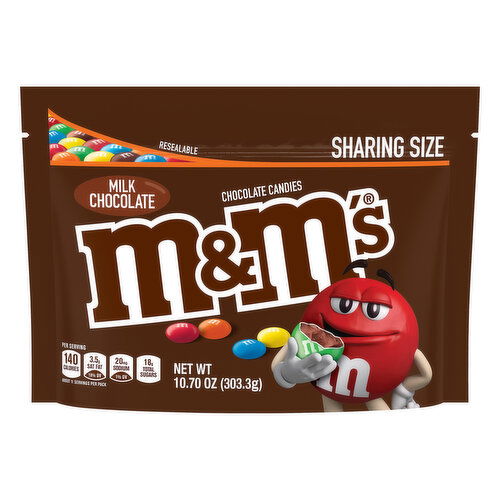 M&M's Chocolate Candies, Milk Chocolate, Sharing Size