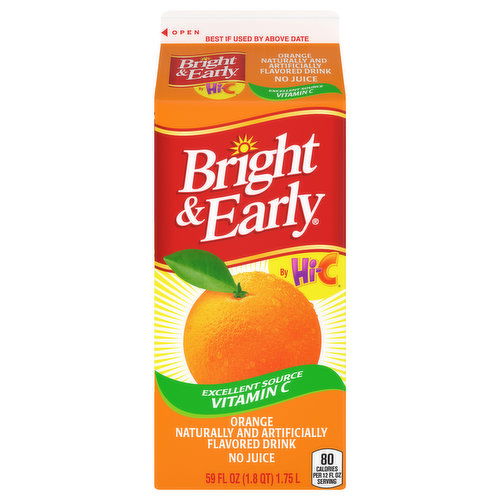 Bright And Early  Orange, Flavored Drink With Vitamin C