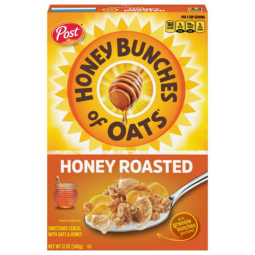 Honey Bunches Of Oats Cereal, Honey Roasted