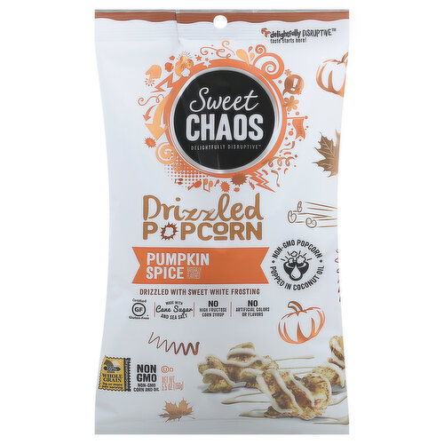 Sweet Chaos Popcorn, Drizzled, Pumpkin Spice