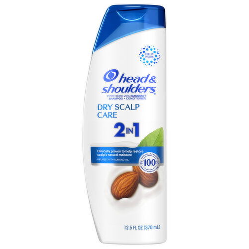 Head & Shoulders Shampoo + Conditioner, Dry Scalp Care, 2 in 1