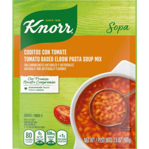 Knorr Soup Mix, Tomato Based, Elbow Pasta