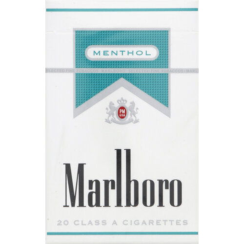 Marlboro Cigarettes, Silver Pack, Menthol