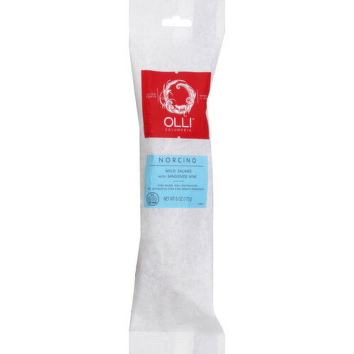 Olli Salumeria Norcino, Mild Salame, with Sangiovese Wine