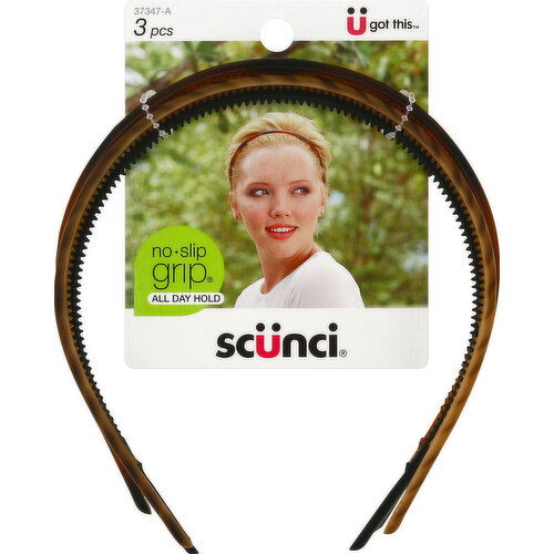 Scunci Headbands - 3 Each