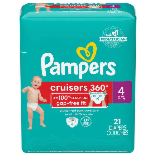 Pampers Diapers, 4 (22-37 lb)