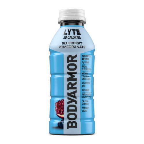 BODYARMOR Lyte Blueberry Pomegranate Electrolyte Sports Drink - 16 Fluid Ounce