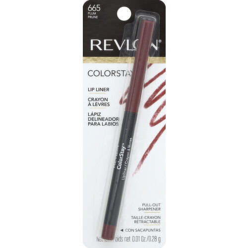 Revlon Lip Liner, Plum 665 - 0.01 Ounce