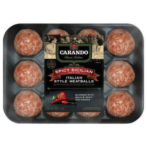 Carando Meatballs, Spicy Sicilian Recipe, Italian Style