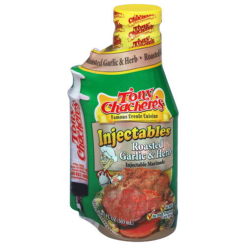 Tony Chachere's Injectable Roasted Garlic & Herb Marinade - 17 Fluid Ounce