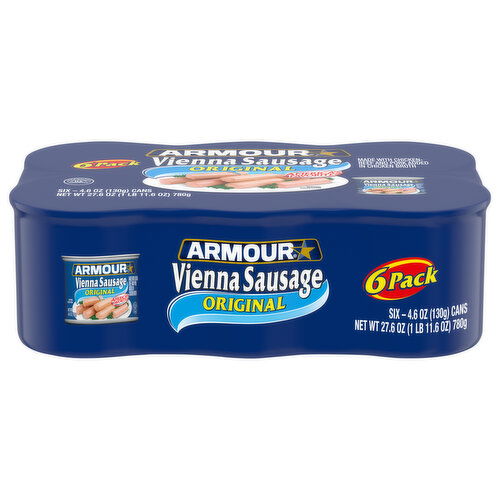 Armour Vienna Sausage Original Flavor Canned Sausage