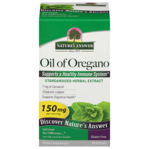 Nature's Answer Oil of Oregano, 150 mg, Softgels