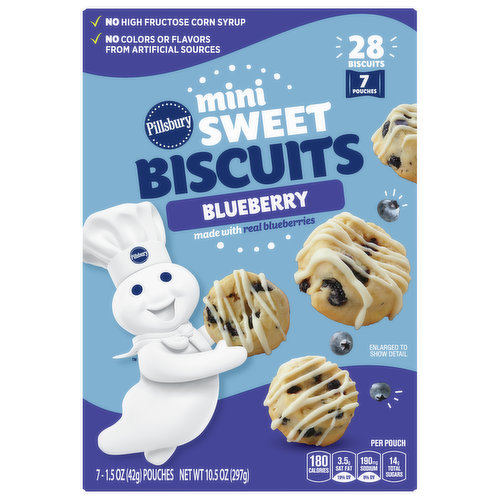 Pillsbury Biscuits, Blueberry, Mini Sweet