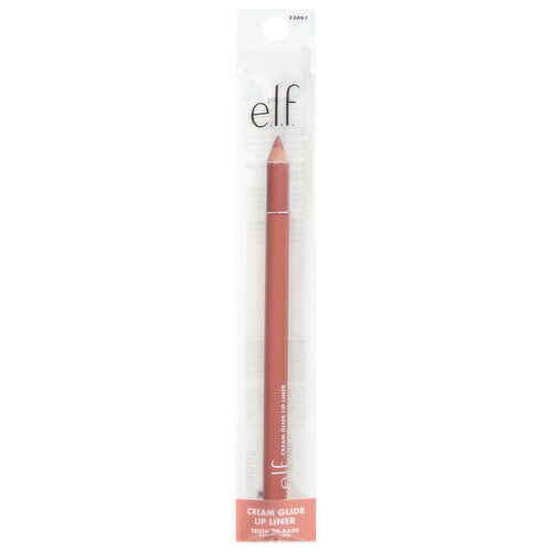 e.l.f. Lip Liner, Cream Glide, Truth or Bare - 0.03 Ounce