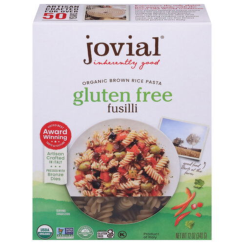 Jovial Fusilli, Organic, Gluten Free