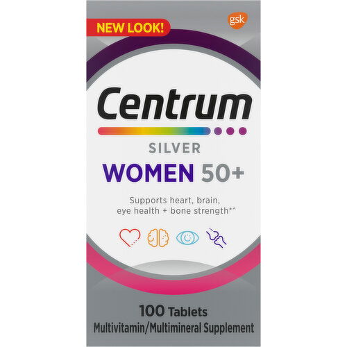 Centrum Multivitamin/Multimineral, Women 50+, Tablets