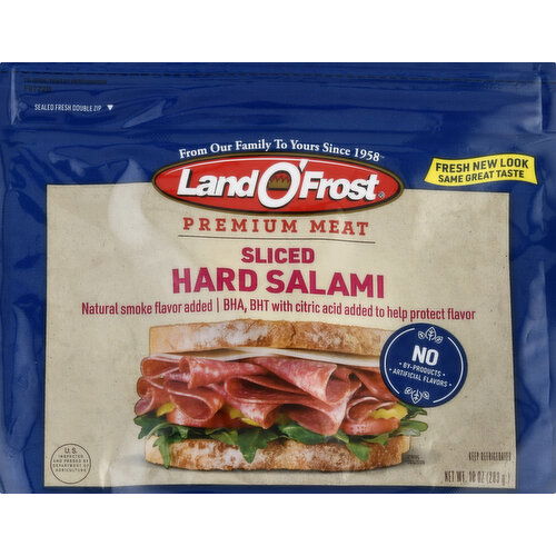 Land O Frost Hard Salami, Sliced