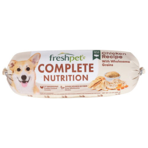 Freshpet Dog Food Complete Nutrition Chicken Recipe FRESH by Brookshire s