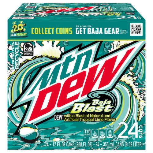 Mtn Dew Soda, Baja Blast