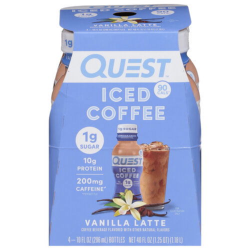 Quest Iced Coffee, Vanilla Latte