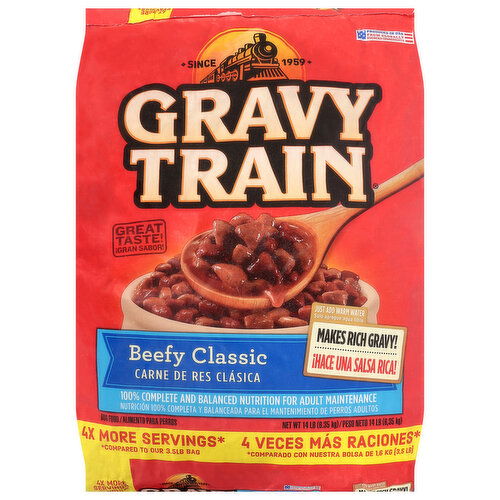 Gravy Train Dog Food, Beefy Classic