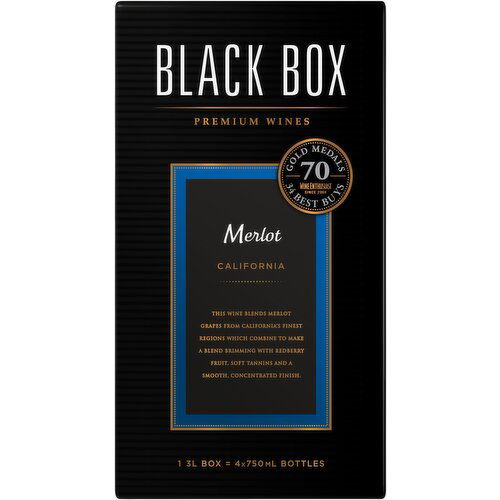 Black Box Merlot Red Wine 3L Box Wine