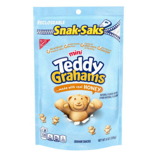 TEDDY GRAHAMS Teddy Grahams Honey Graham Snacks, 8 oz