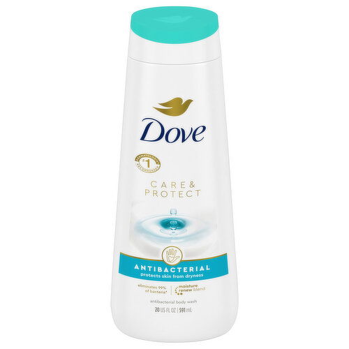 Dove Body Wash, Antibacterial - 20 Fluid Ounce